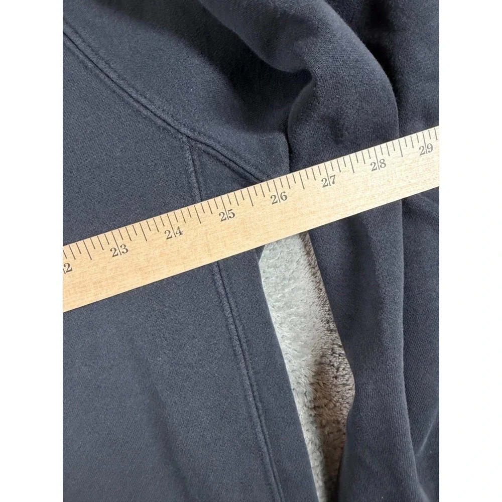 Nike Club Fleece Crewneck Sweatshirt Black Small Logo Pullover Men's Large